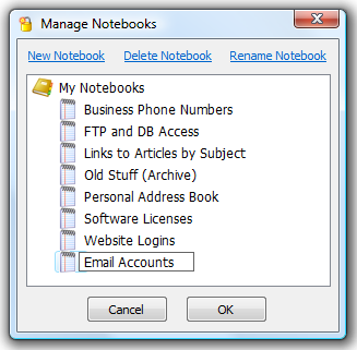 Manage your Notebooks